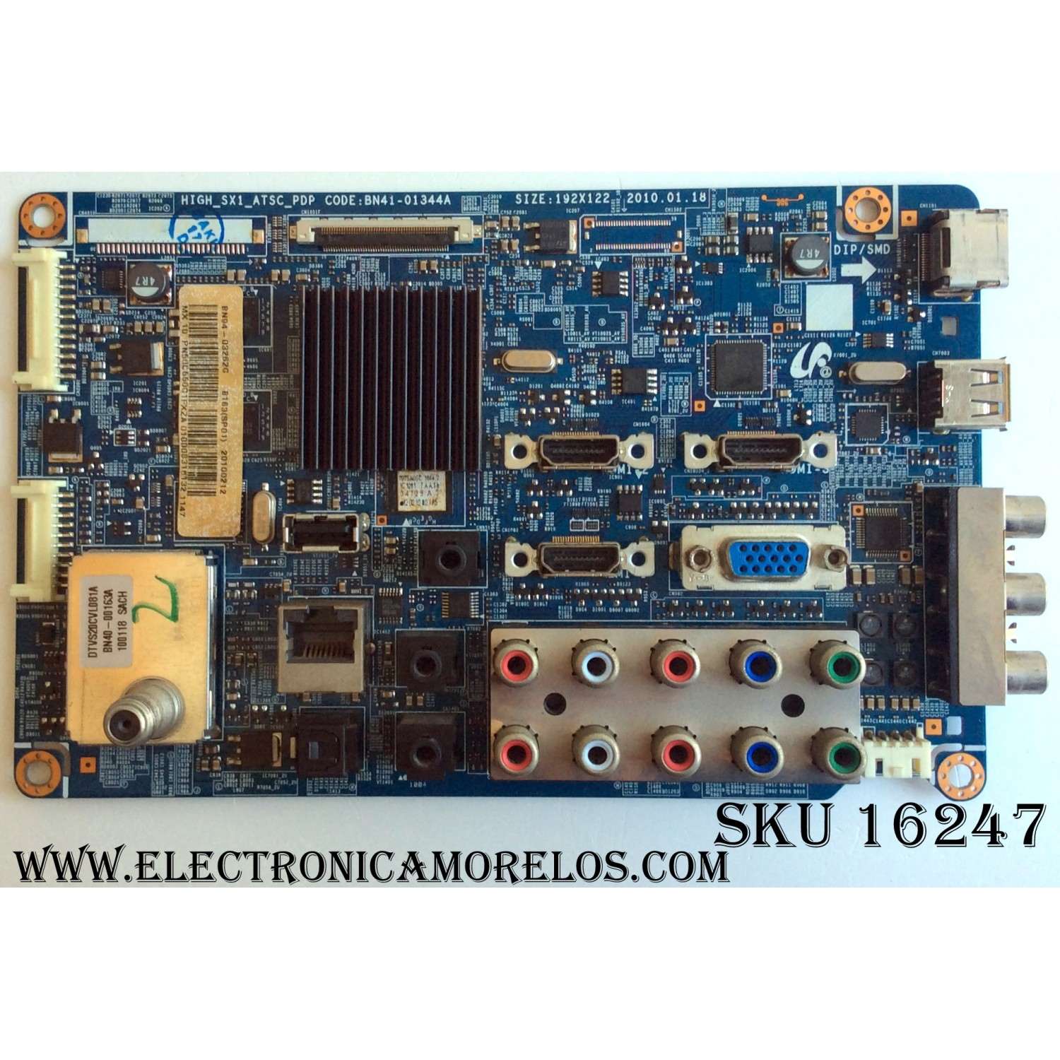 MAIN PARA TV  SAMSUNG NUMERO DE PARTE  BN94-03262G / BN41-01344A / SUSTITUTAS BN96-14713A / BN94-03775B / BN96-15072A / PANEL`S S50FH-YB06 / S50FH-YD04 / MODELO PN50C550G1FXZA