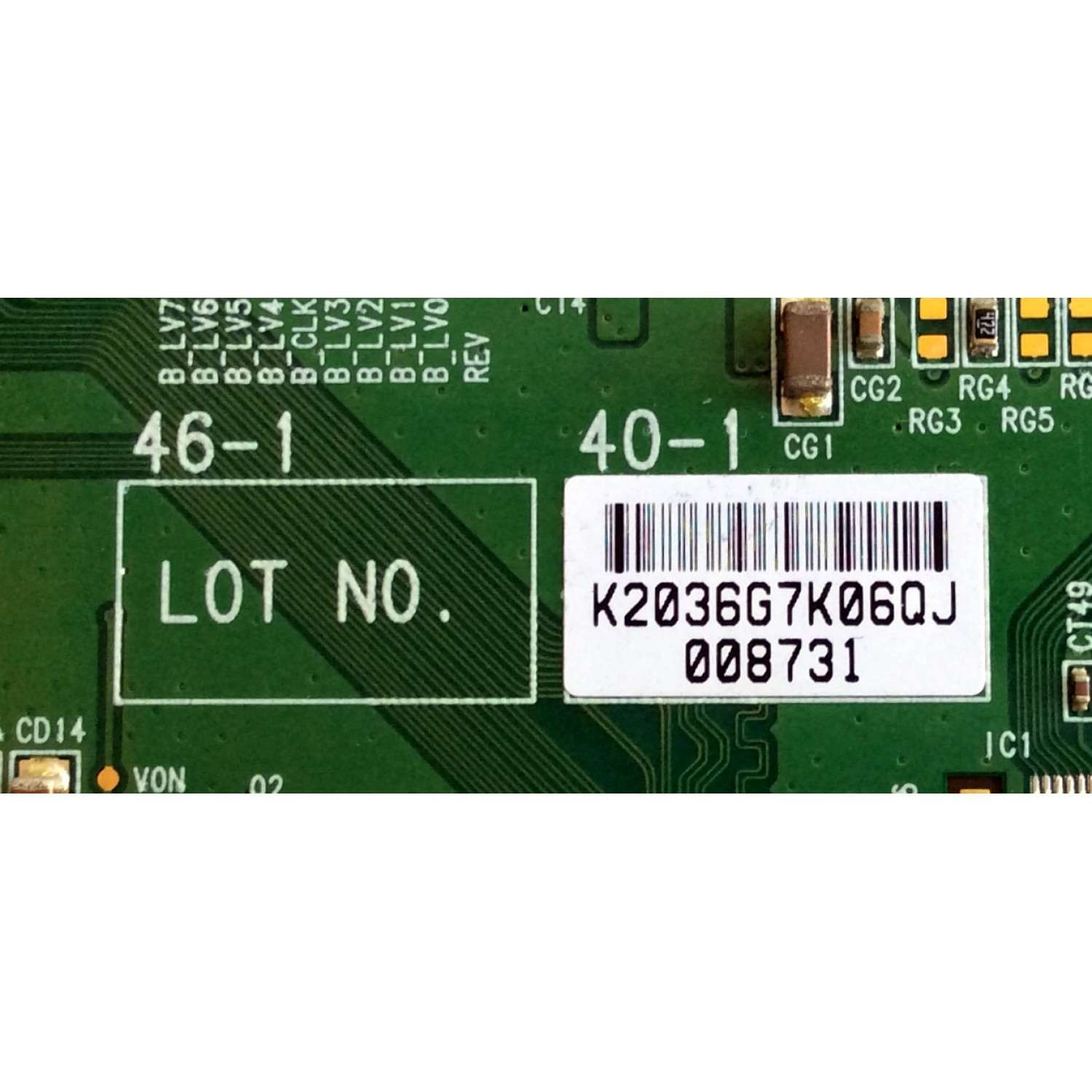 T-CON SONY LJ94-02036G / 4046HAC2LV0.4 / 2036G / SUSTITUTAS LJ94-02036F / LJ94-01952H / LJ94-01952J / PANEL`S LTZ400HA03-201 / LTY400HA03 / MODELOS KDL-40V2500 / KDL-40W2000 - Imagen 4