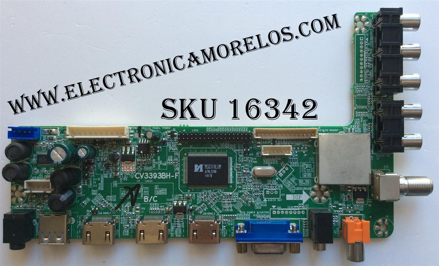 MAIN / QUASAR SQ5000-MAIN / CV3393BH-F / SMT140657-0873 / MODELO SQ5000 / PANEL V500HJ1-LE1 REV.C1	
