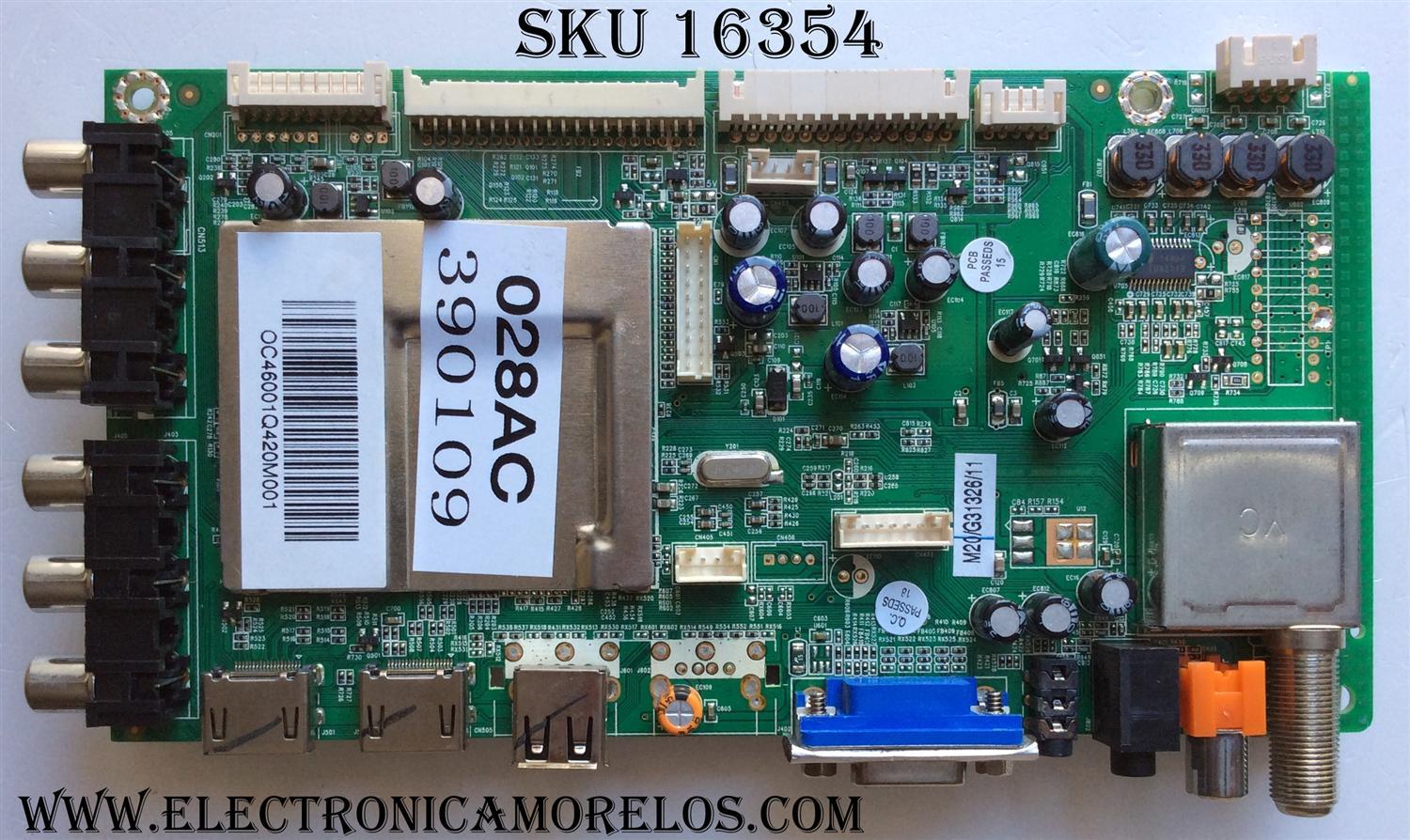 MAIN / PIONEER / PLE-3902FHD-MAIN / 390109 / M20/G31326/11 / MODELO PLE-3902FHD / PANEL T390HVN01.0	