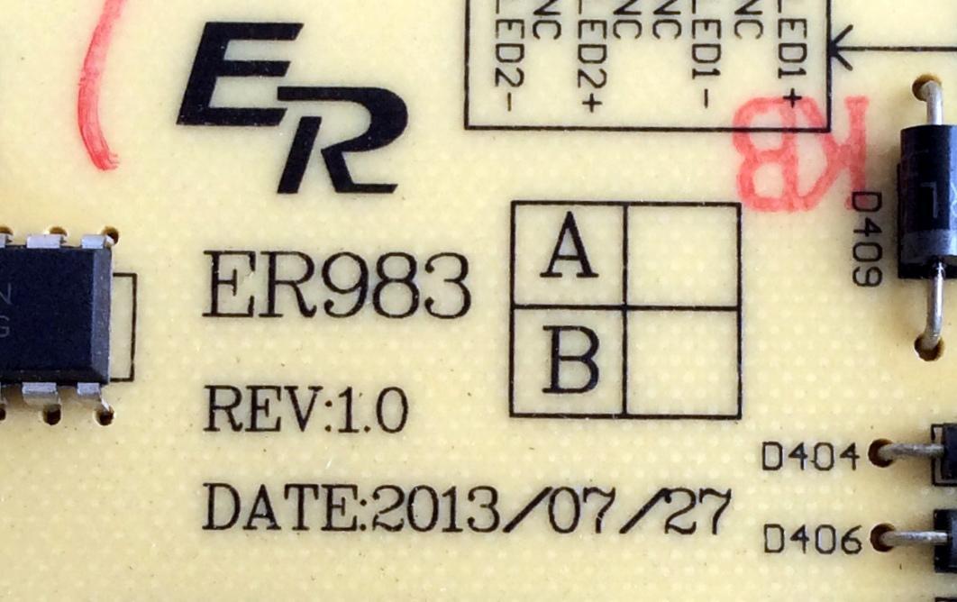 FUENTE DE PODER / RCA ER983-195380-P07 / CQC11001057548 / ER983 / KB-5150 / PANEL LC420DUJ-SGE1 / MODELO J42HE841-SGE1 - Imagen 2