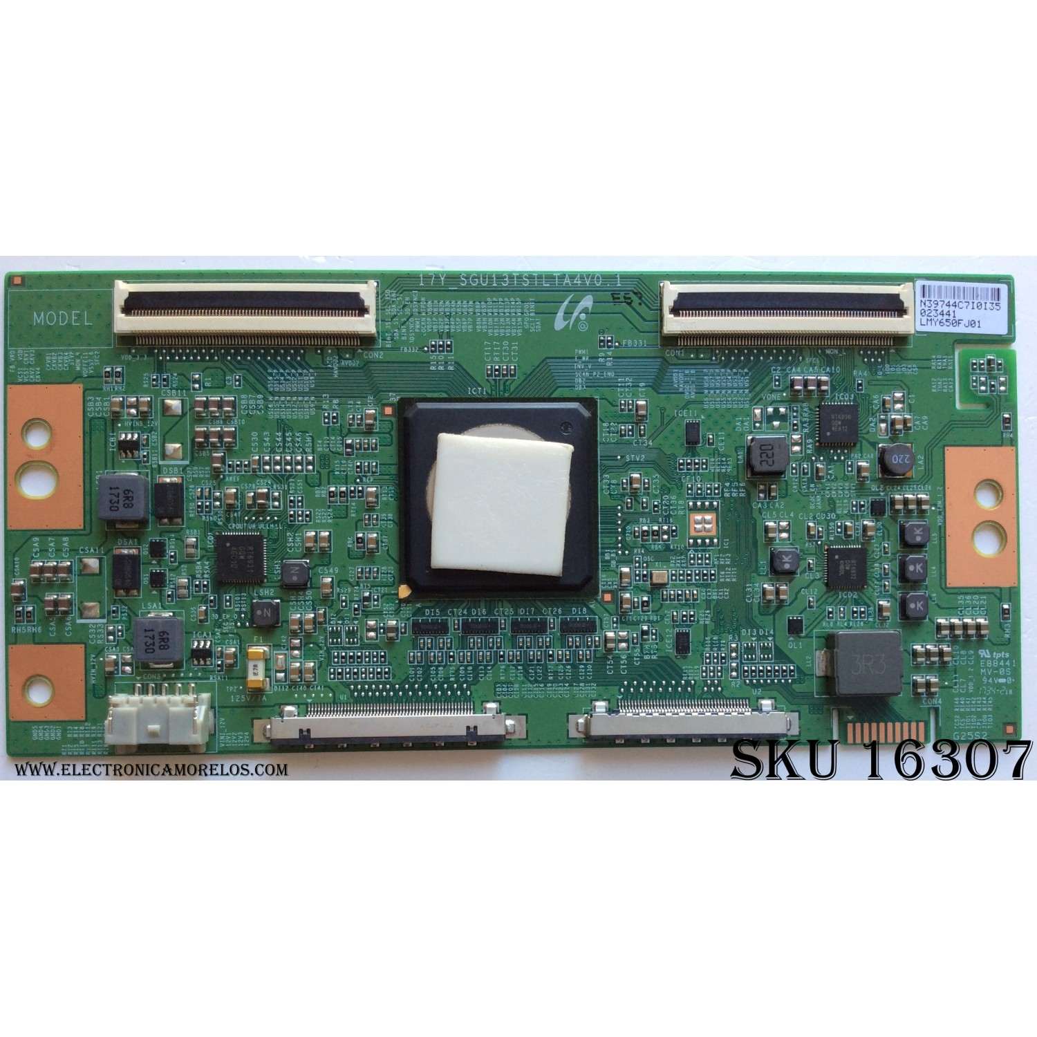 T-CON / SONY LJ92-39744C / 39744C / 17Y_SGU13TSTLTA4V0.1 / MODELO XBR-65X900E / XBR65X900E / XBR-65X900F / XBR65X900F / PANEL YD7S650DND01B	
