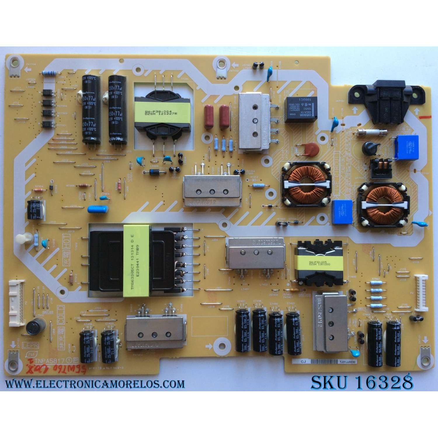 FUENTE DE PODER / PANASONIC TXN/P1UWUU / TNPA5817 / MODELO TC-L55WT60 / PANEL YLV5523N	