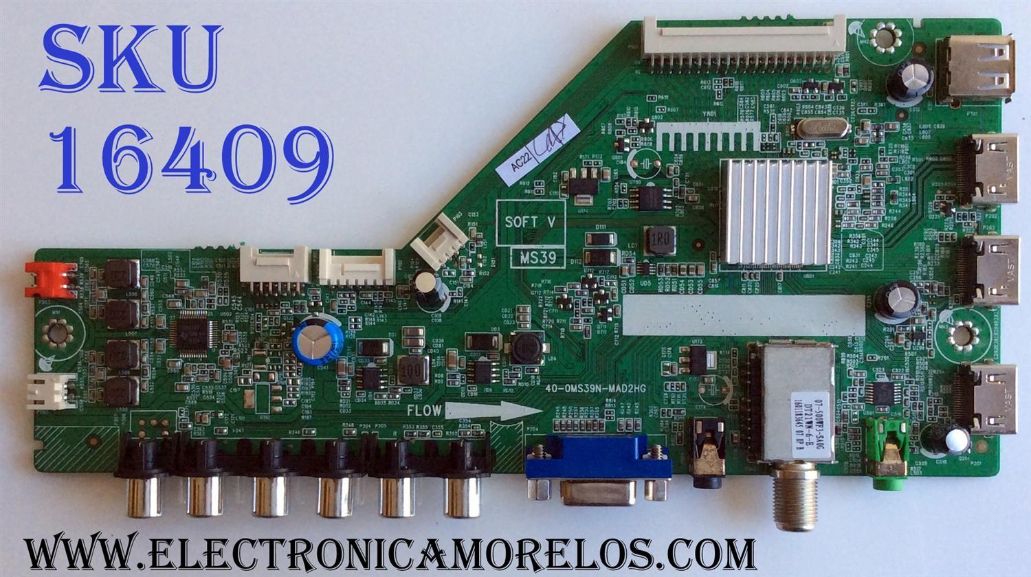 MAIN PARA TV TCL T8-40LAQ2-MA7 / 40-0MS39N-MAD2HG / V8-0MS39AR-LF1V005 / GTO000133A / PANEL LVF400SS0T E9 V1 / MODELOS 40FDZ700 / 40FD2700LBAA / 40FD2700 40FD2700LBAA