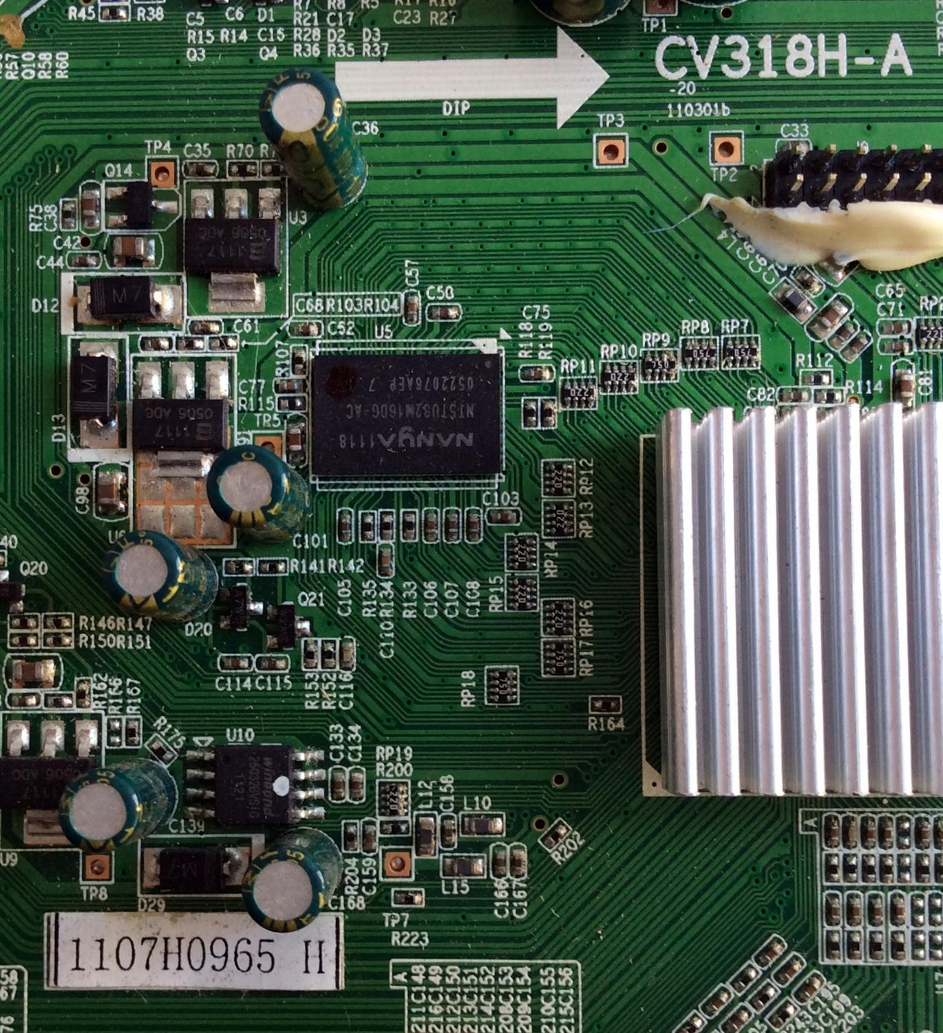 MAIN / WESTINGHOUSE 1107H0965 H / CV318H-A / 1107H0965 / TI11263 / PANEL T400D3-HA24-L01 VER.C1 / MODELOS LD-4070Z TW-63601-S040G / LD-4080 TW-63401-T040A - Imagen 3