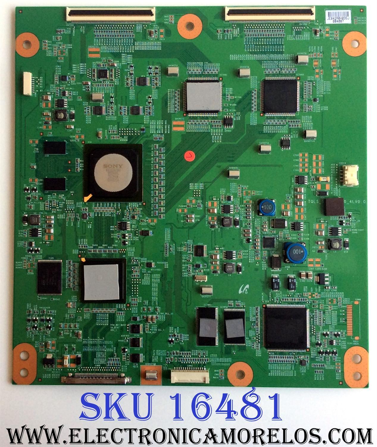 T-CON / SONY 842A / LJ94-00842A / TQLS-S120B_720_4LV0.0 / PANEL LTW460HQ02 B00 / KDL-46NX810