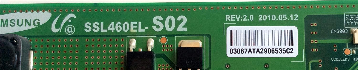 LED DRIVER / SONY 3087A / LJ97-03087A / SSL460EL-S02 / PANEL`S LTW460HQ02 B00 / LTW460HJ01 / MODELOS KDL-46NX810 / KDL-46NX711 - Imagen 2