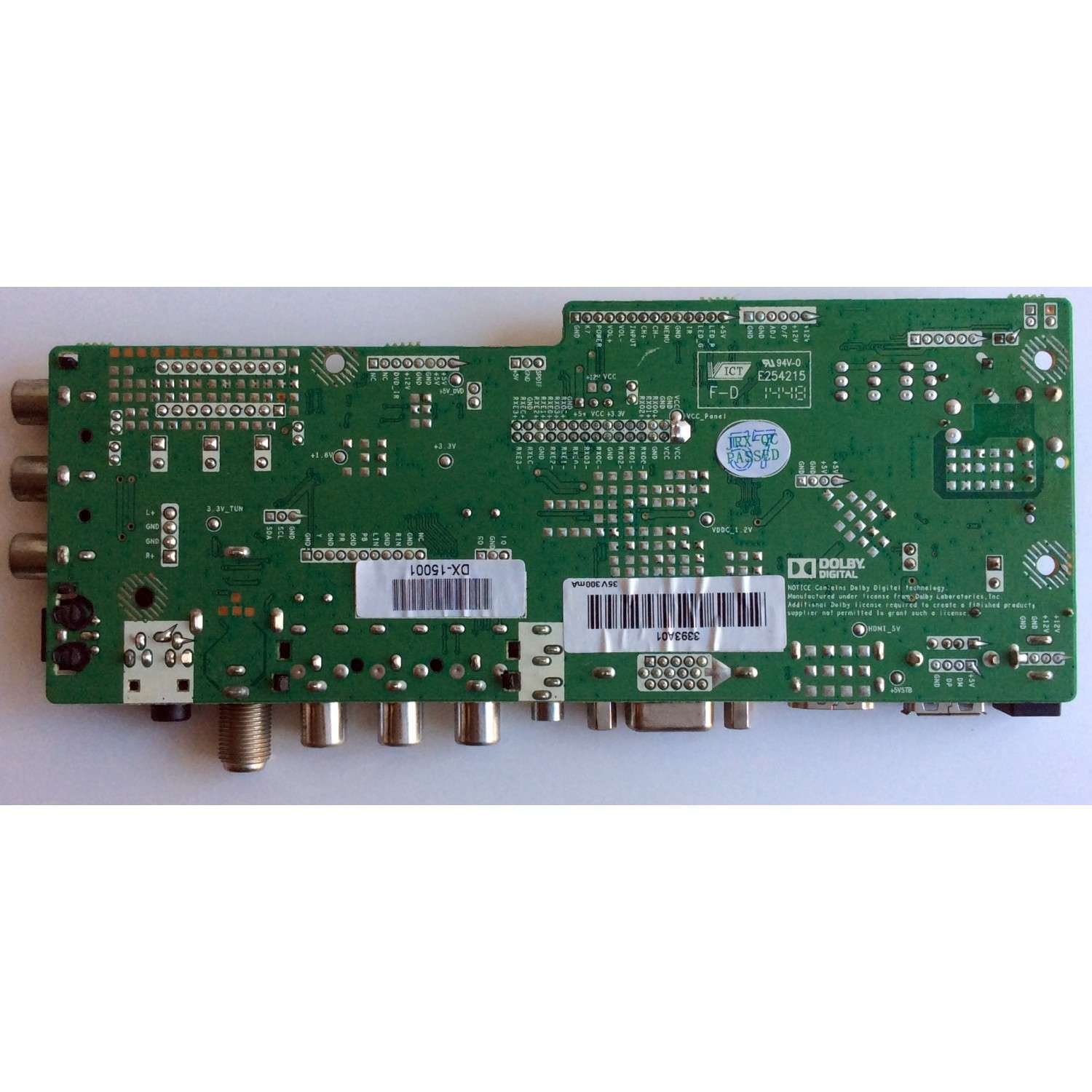 MAIN / FUENTE (COMBO) / ELEMENT 3393A01 / CV3393AL-B / DX-15001 / PANEL LC185TT1A / T185B1-P01-W06 / MODELO ELEFW195 - Imagen 2