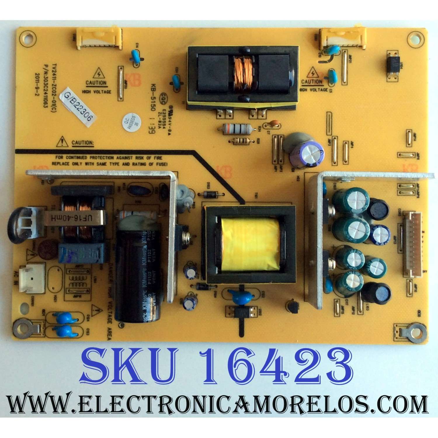 FUENTE / BACKLIGHT INVERTER / WESTINGHOUSE 514C2412M01 / TV2411-ZC02-01(C) / 303C2411063 / PANEL V236H1-L01 REV.C3 / MODELOS TW-66001-C024C / LC24VF56WT / LC24VXF60PB