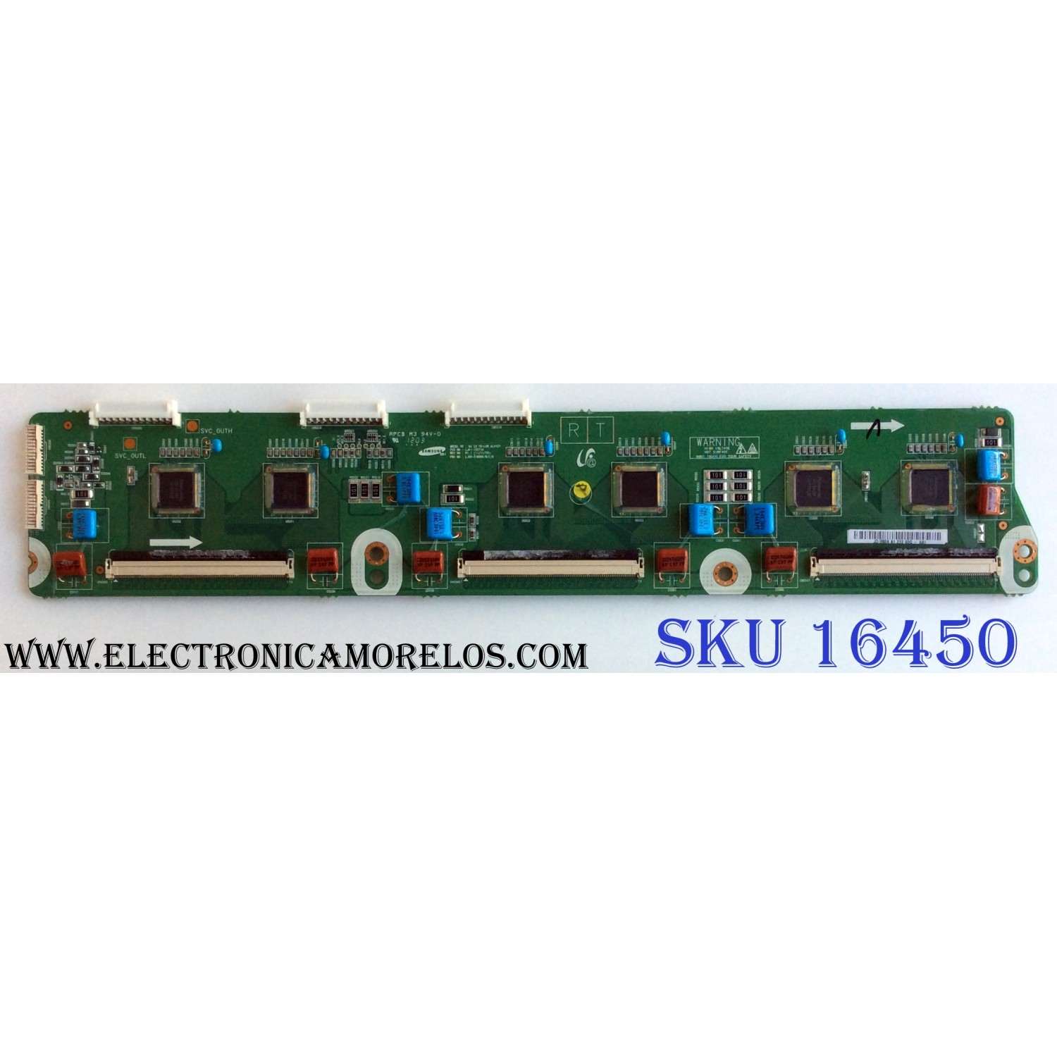 BUFFER LOWER / SAMSUNG BN96-22033A / LJ92-01888A / 888A A1 / LJ41-10271A / PANEL S64FH-YD01 / S64FH-YB01 / S64FH-TB01 / MODELOS PN64E550D1FXZA TW02 / PN64E7000FFXZA TW02 / PN64E8000GFXZA TW02
