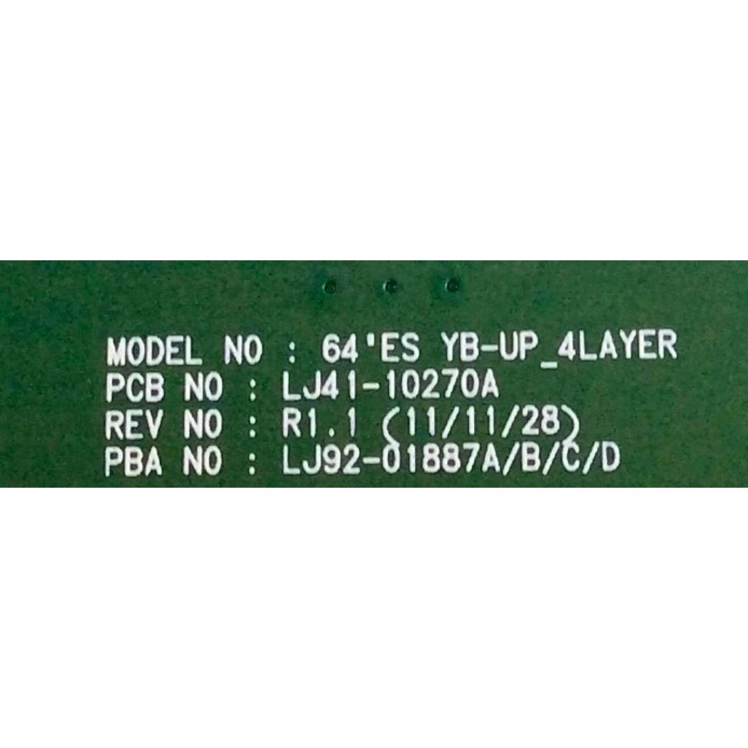 BUFFER UPPER / SAMSUNG BN96-22032A / LJ92-01887A / 887 A1 / LJ41-10270A / PANEL S64FH-YD01 / S64FH-YB01 / S64FH-TB01 / MODELOS PN64E550D1FXZA TW02 / PN64E7000FFXZA TW02 / PN64E8000GFXZA TW02 - Imagen 2
