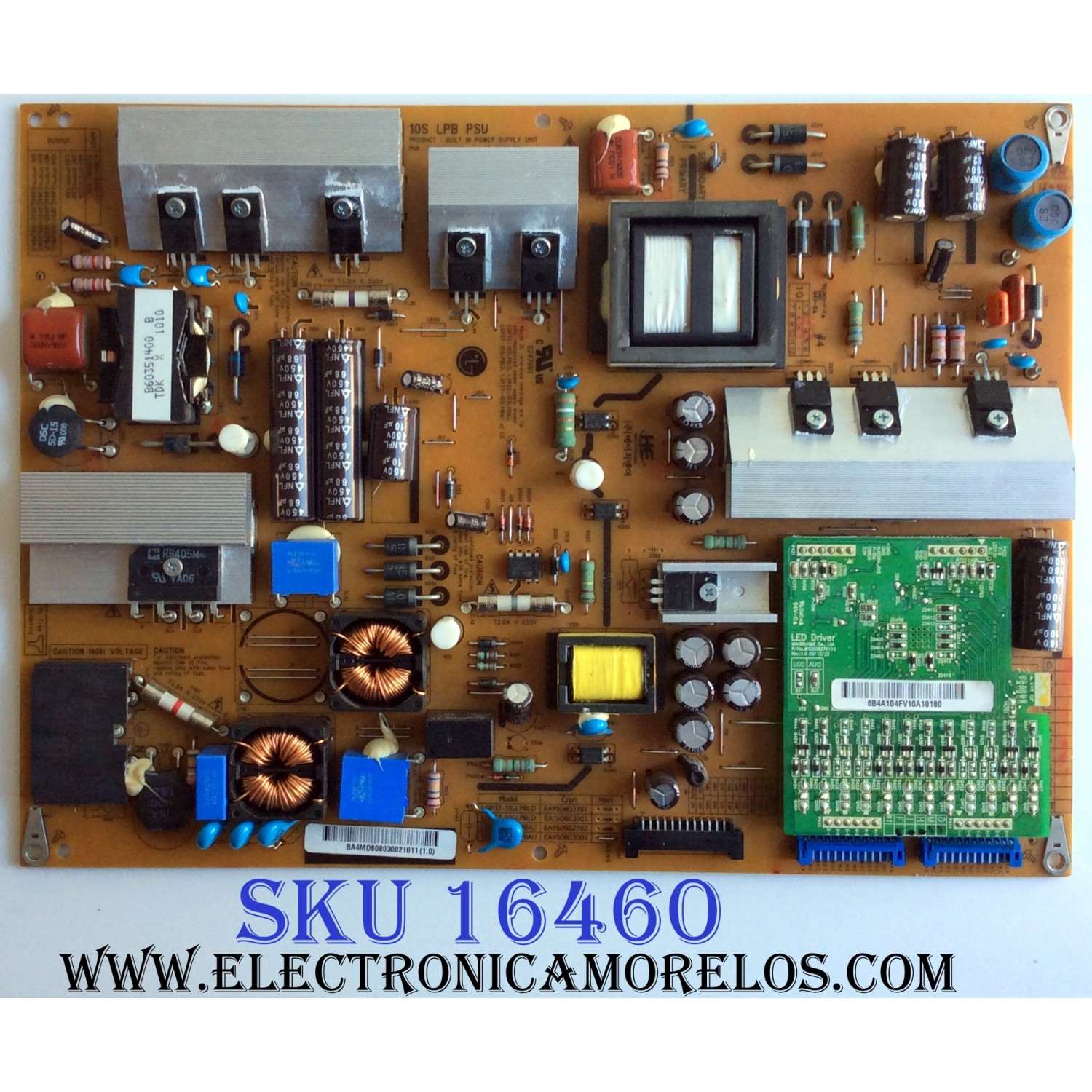 FUENTE DE PODER / LG 60803002 / EAY60803002 / LGP37-10SLPBAU / PANEL T370HW04 V.1 / MODELO 37LE300-UC AUSDLUR