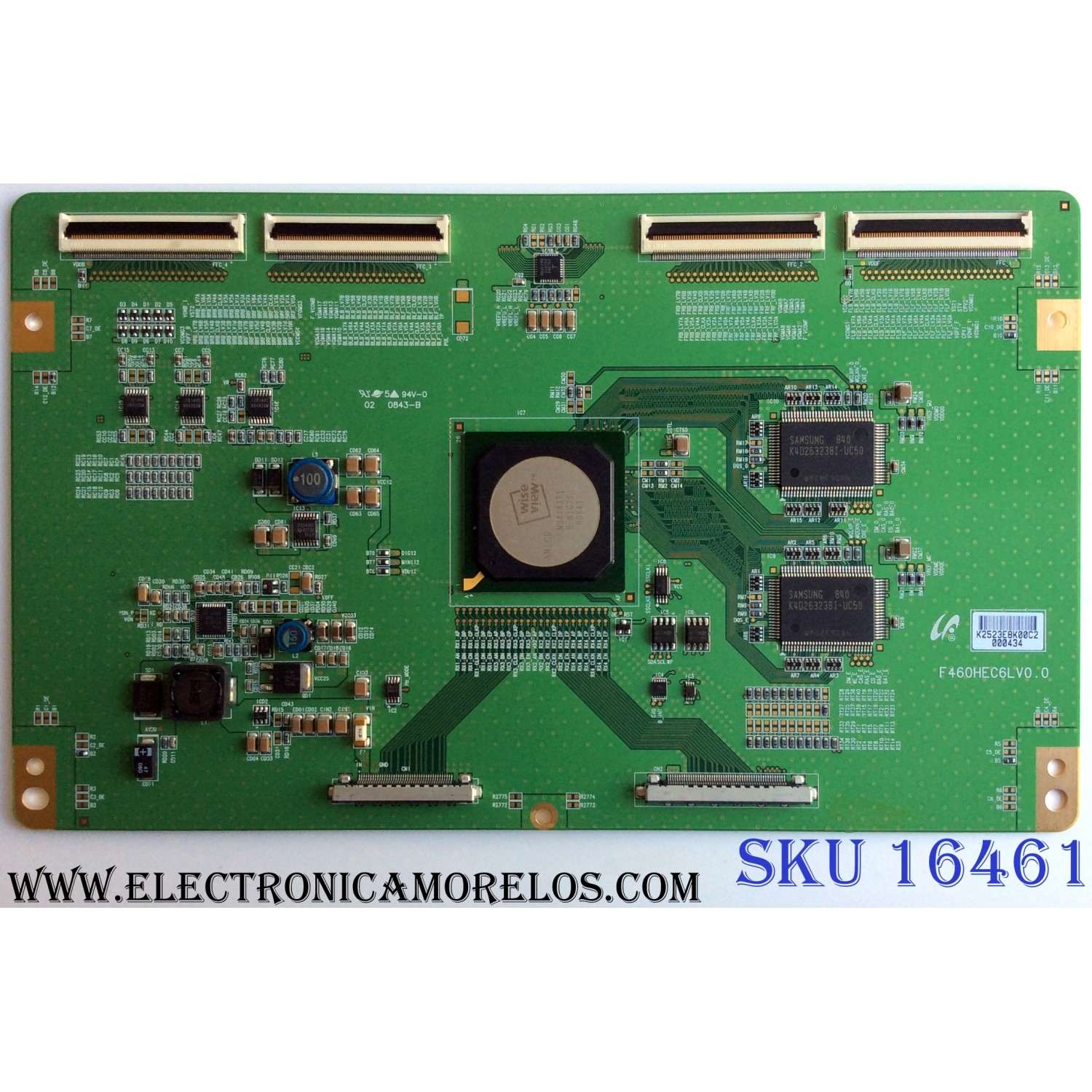 T-CON / MITSUBISHI LJ94-2523E / F460HEC6LV0.0 / 2523E / PANEL LTA460HE08 / MODELO LCD-46LF2000 (M)