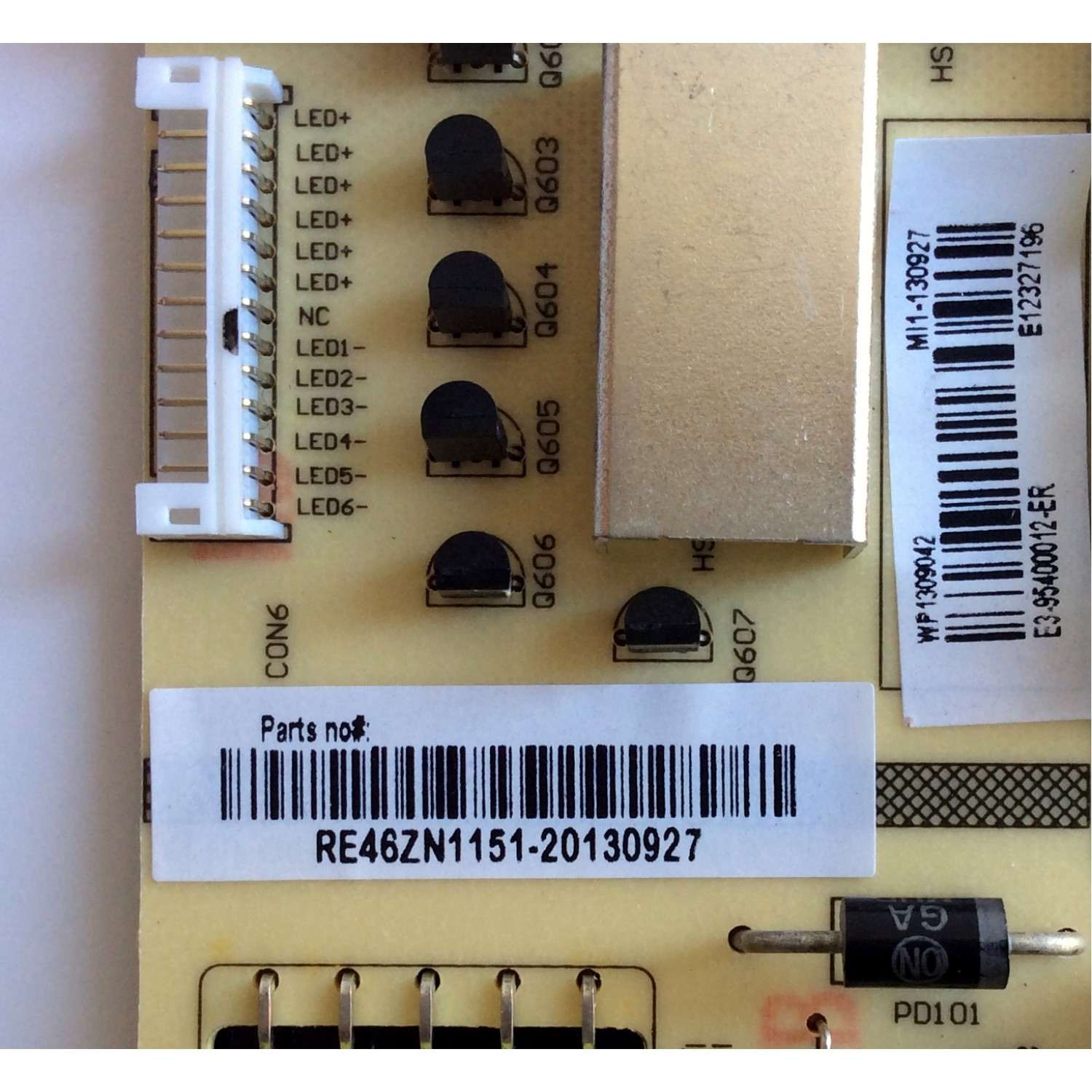 FUENTE DE PODER / RCA RE46ZN1151 / ER954 / REV:1.0 / RE46ZN1151-20130927 / PANEL T500HVN01.0-QYE / MODELO LED50B45RQ - Imagen 2