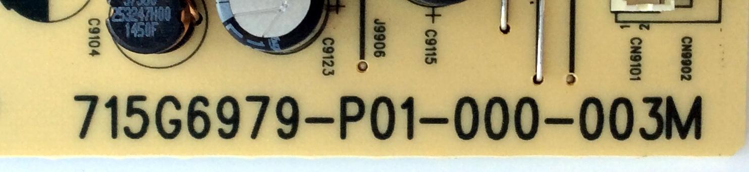 FUENTE DE PODER / SHARP EY811XAP5 / PLTVEY811XAP5 / 715G6979-P01-000-003M / PANEL TPT500J1-HVN07.U REV:S600K / MODELO LC-50LE651U - Imagen 3