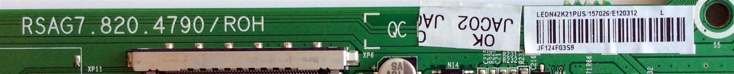 MAIN / INSIGNIA 157026 / RSAG7.820.4790/ROH / LEDN42K21PUS / E120312 / JF124F0359 / PANEL´S HE420FF-B57(1000)\PW2 / HE420FF-B57(1000)\PW1 / MODELO NS-42E440A13 - Imagen 2