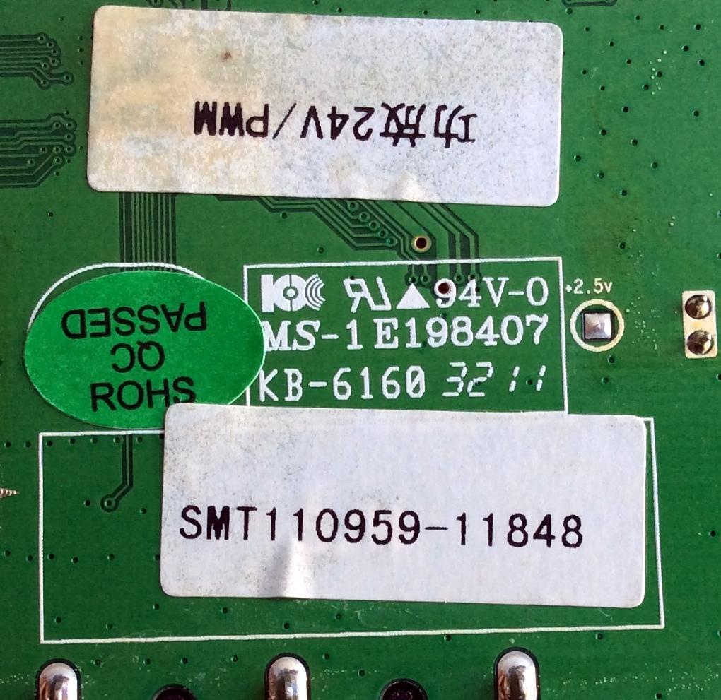 MAIN / VIORE SMT110959 / CV318H-A / E198407 / PANEL`S TC315B601 / TC315B506-A / MODELO LED32VH30 - Imagen 3