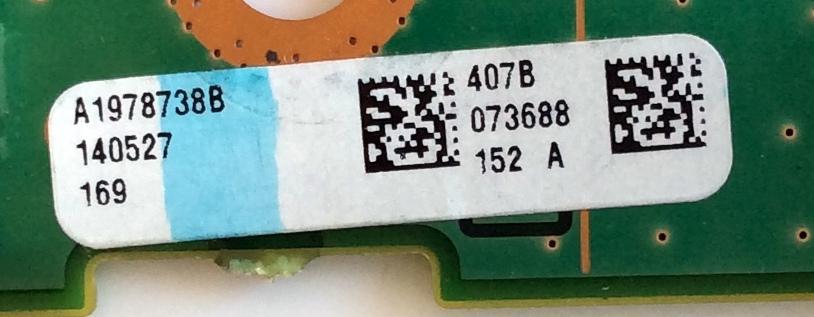 TARJETA TUNER DIGITAL PARA CANALES Y  A/V / SONY 4K 3D / A-1978-738-B / A1978738B / A1978738B 407B / 1-889-203-13 / 173457513 / PANEL SYV4931 / MODELO XBR-49X850B - Imagen 4