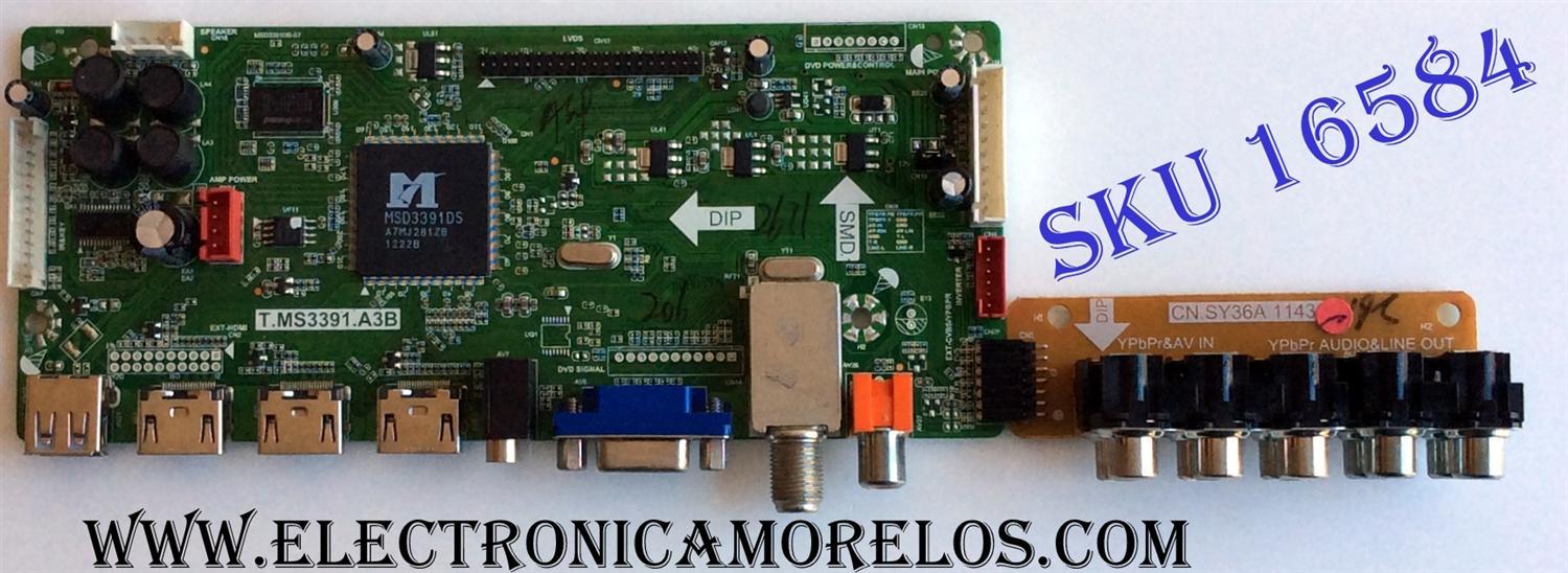 MAIN / SEIKI B12062671 / T.MS3391.A3B / MSD3391DS-S7 / PANEL LM320B3-LE2 / MODELO SE322FS