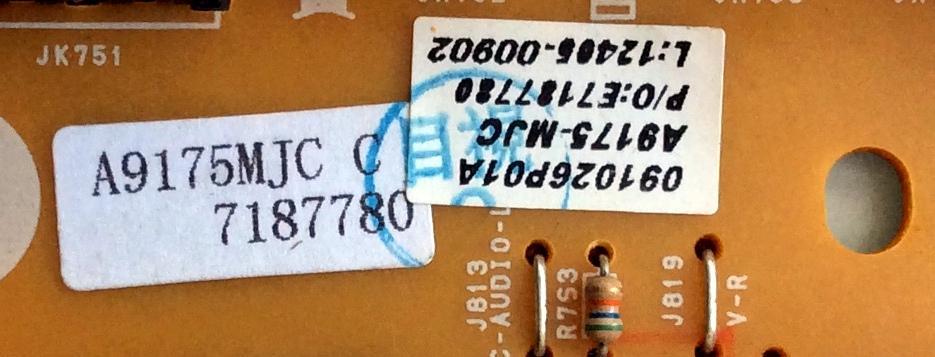 TARJETA DE AUDIO &amp; VIDEO  / PHILIPS A9175MJC / BA91N2F0102 1_A / A9175-MJC / PANEL UH22MXA / MODELO 22PFL3504D/F7 - Imagen 3