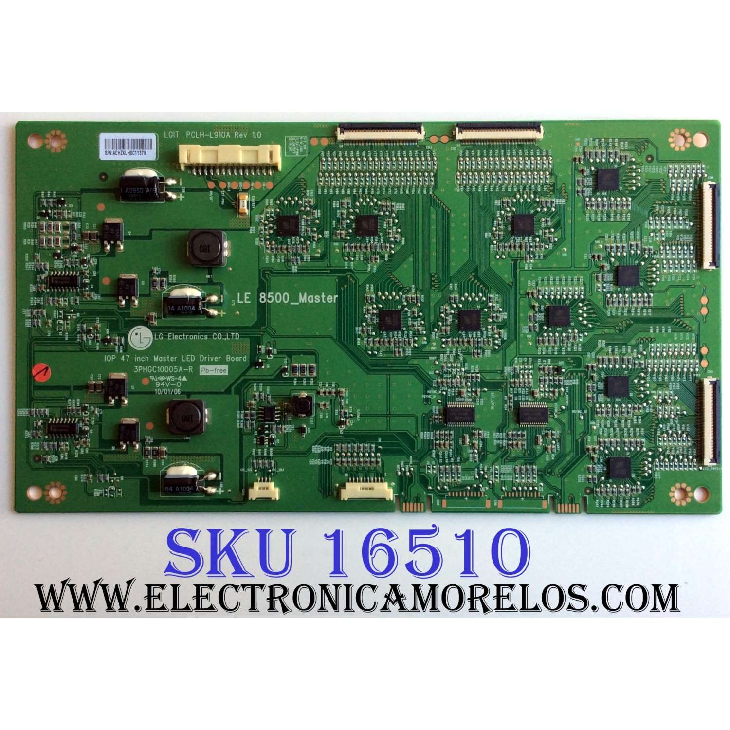 LED DRIVER MASTER / LG 3PHGC10005A-R / PCLH-L910A / LE 8500_Master / PANEL LE85M47T240V5 / MODELOS 47LE8500-UA AUSWLJR / 47LE8500-UA AUSWLUR