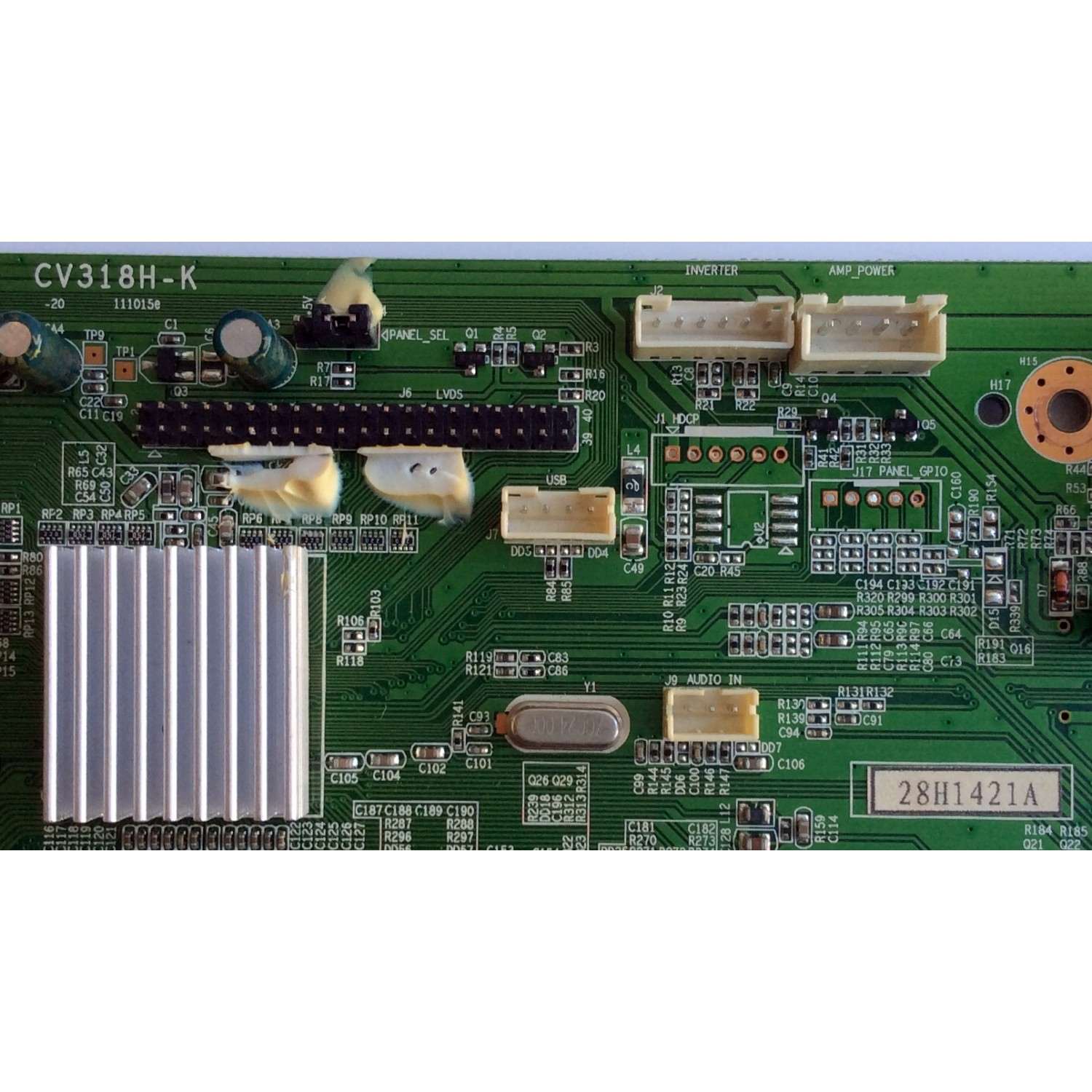 MAIN / ELEMENT 28H1421A / SY13357-5 / CV318H-K / 1.01.52.06105 / 890-M00-03N06 / 20120903X002681 / PANEL T320B6-P01-C06 VER.E7  / MODELO ELCFW329 - Imagen 4