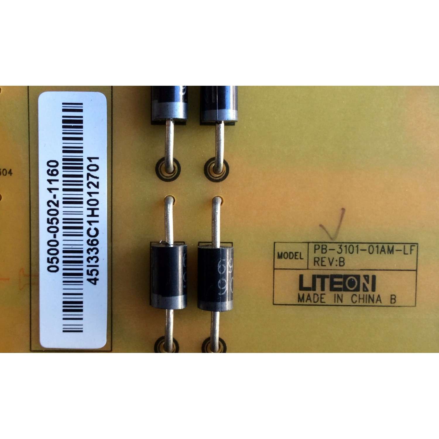 FUENTE DE PODER / VIZIO 0500-0502-1160 / 050005021160 / PB-3101-01AM-LF / MODELOS E260MV / M320SL - Imagen 3