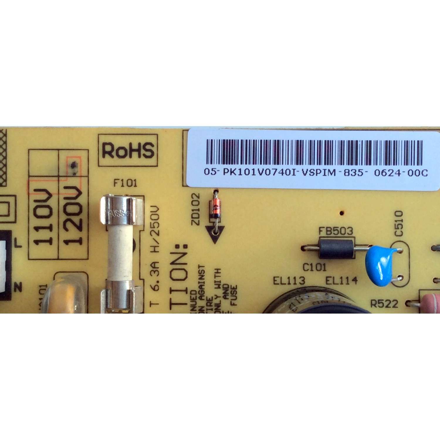 FUENTE DE PODER / TOSHIBA 75012781 / PK101V0740I / FSP188-4F07 / 3BS0191113GP / MODELOS 37AV52U / 37AV502U	 - Imagen 2