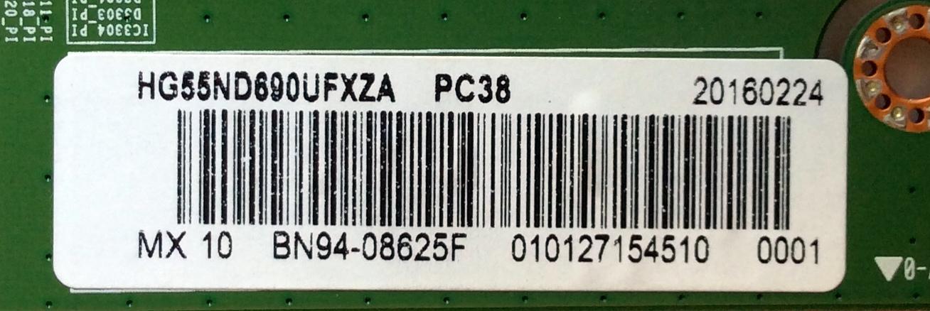 MAIN / SAMSUNG BN94-08625F / BN97-09698B / BN41-02274B / PANEL CY-GJ055HGLV1V / MODELOS HG55ND690USXZA TH01 / HG55ND690UFXZA - Imagen 4