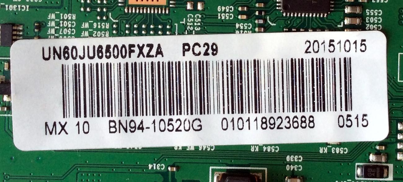 MAIN PARA TV SAMSUNG / NUMERO DE PARTE BN94-10520G / BN41-02344D / BN97-10062C / BN9410520G / PANEL CY-GJ060HGSV5V / MODELOS UN60JU6500 / UN60JU6500FXZA / UN60JU6500FXZA HD02 - Imagen 3