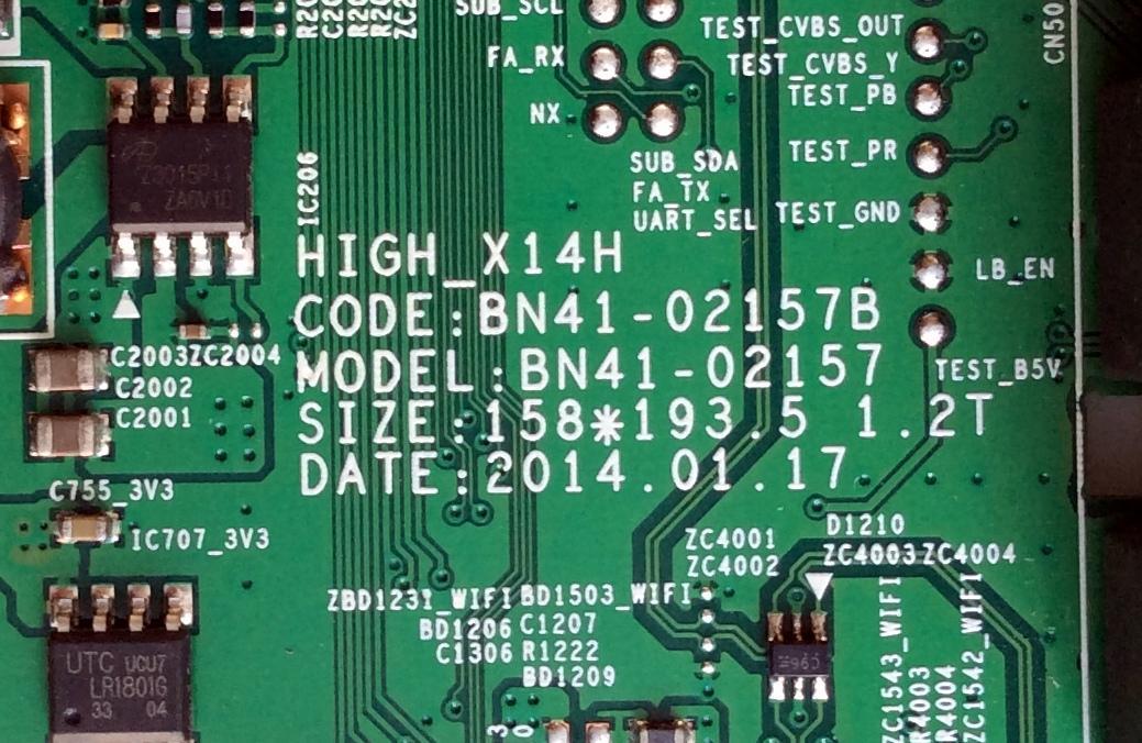 MAIN PARA TV SAMSUNG / NUMERO DE PARTE BN94-08192V / BN97-08922T / BN41-02157B / BN9408192V / MODELO UN55H7150 / UN55H7150AFXZA - Imagen 2