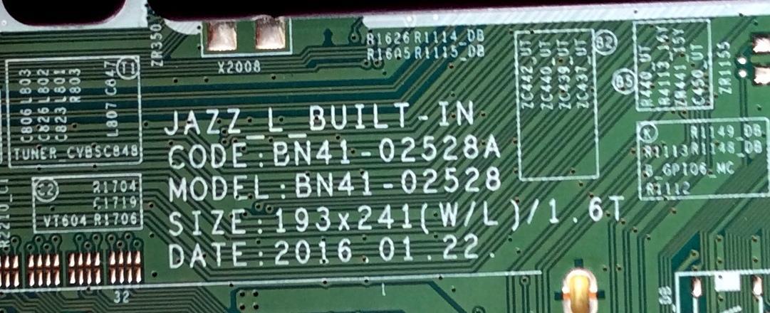 MAIN / SAMSUNG BN94-11271A / BN97-10660D / BN41-02528A / MODELO UN50KU6270FXZC - Imagen 2