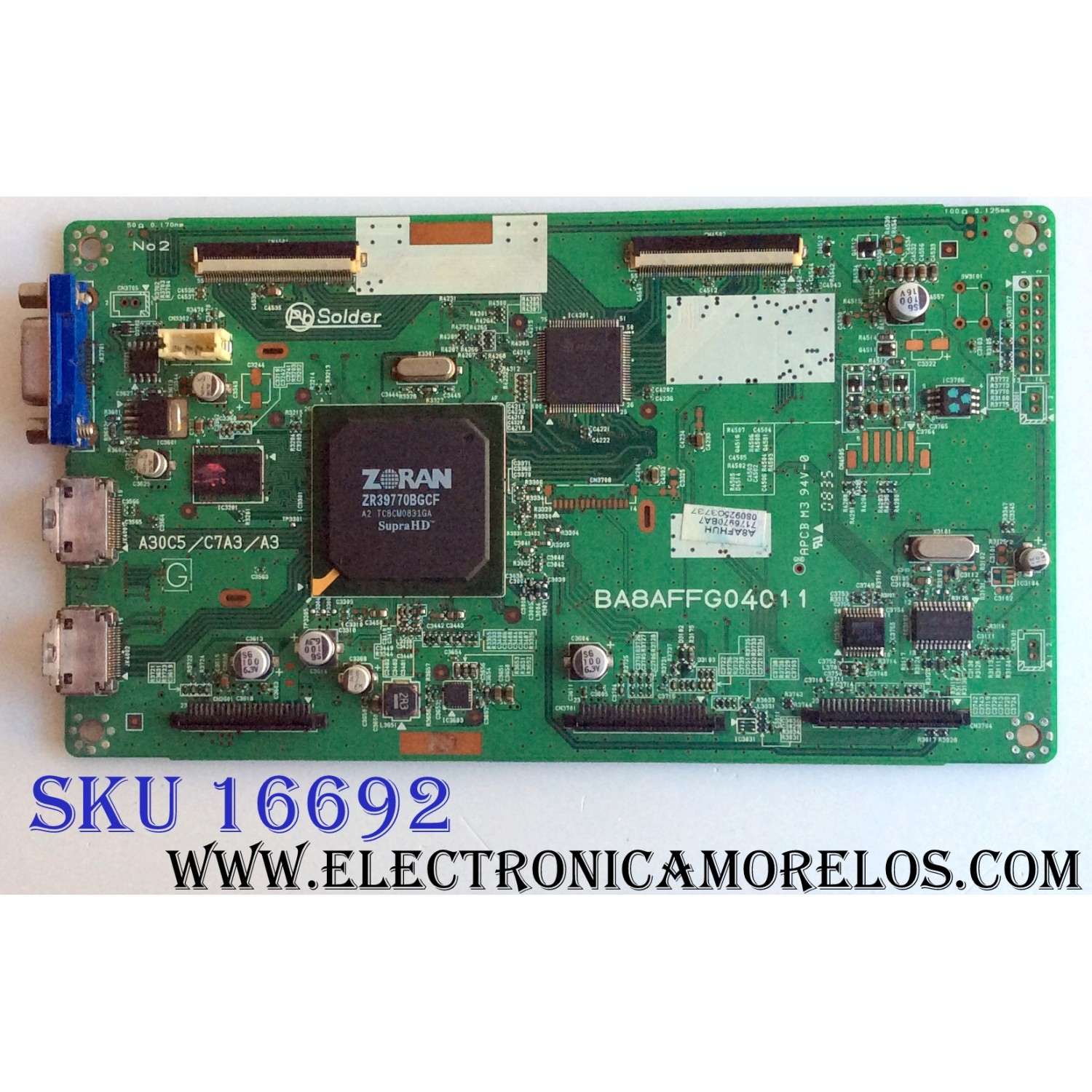 MAIN / SYLVANIA 1ESA18733 / A8AFHUH / BA8AFFG0401 1 / PANEL UG320XG / UG320XH / MODELOS LC321SS9A / LC321SS9B