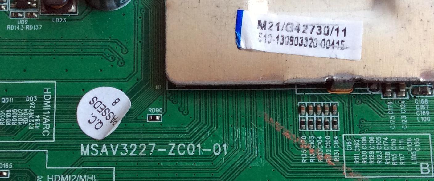 MAIN / PIONEER G42730 / MSAV3227-ZC01-01 / PANEL V390HJ1-P02 / MODELO PLE-3903FHD - Imagen 3