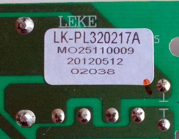 FUENTE DE PODER / APEX LK-PL320217A / CQC04001011196 / 20120512 / MO25110009 / 2038 / MODELO LE3212D - Imagen 2