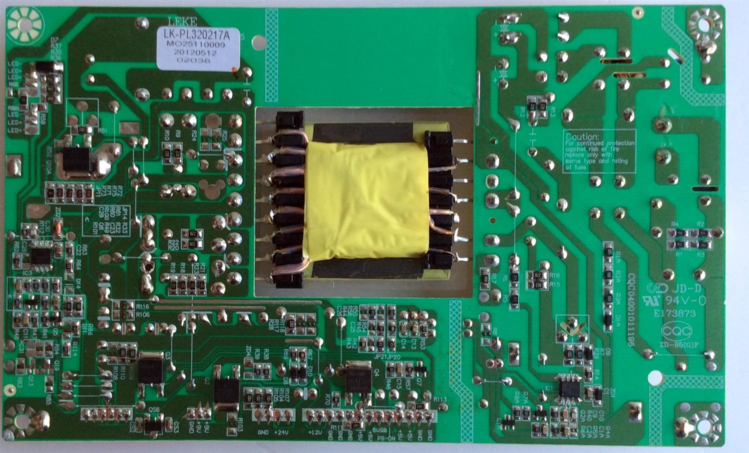 FUENTE DE PODER / APEX LK-PL320217A / CQC04001011196 / 20120512 / MO25110009 / 2038 / MODELO LE3212D - Imagen 4