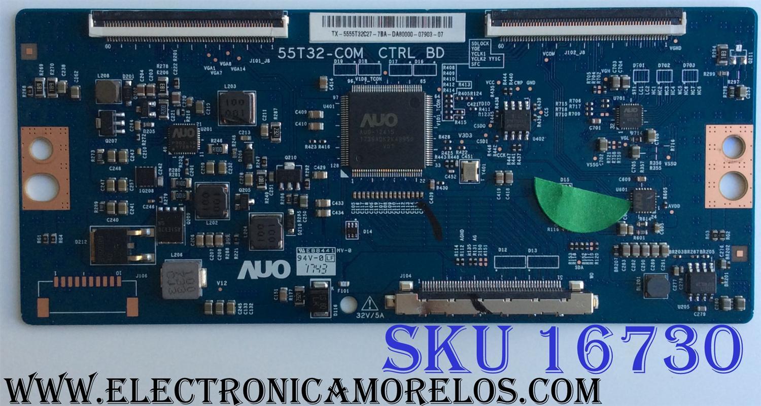 T-CON / HISENSE 5555T32C27 / 55.55T32.C27 / 55T32-COM / PANEL´S HD550K3U52\S6\GM\ROH  217820 / HD550K3U52\S6\GM\CKD\ROH / MODELOS 55H6D / 55DU6070 / 55H6570G / 55H6570G G2024P4