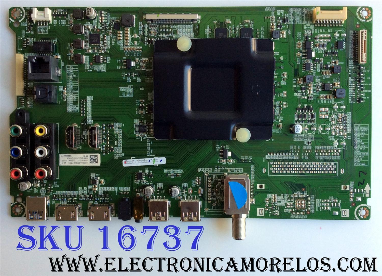 MAIN / HISENSE 215536 / 225536 / RSAG7.820.6715/ROH / HU55K3300UW(1001) / 222485 / PANEL HD550M3U51-TA\S0\GM\ROH / 217120 / MODELO 55H8C
