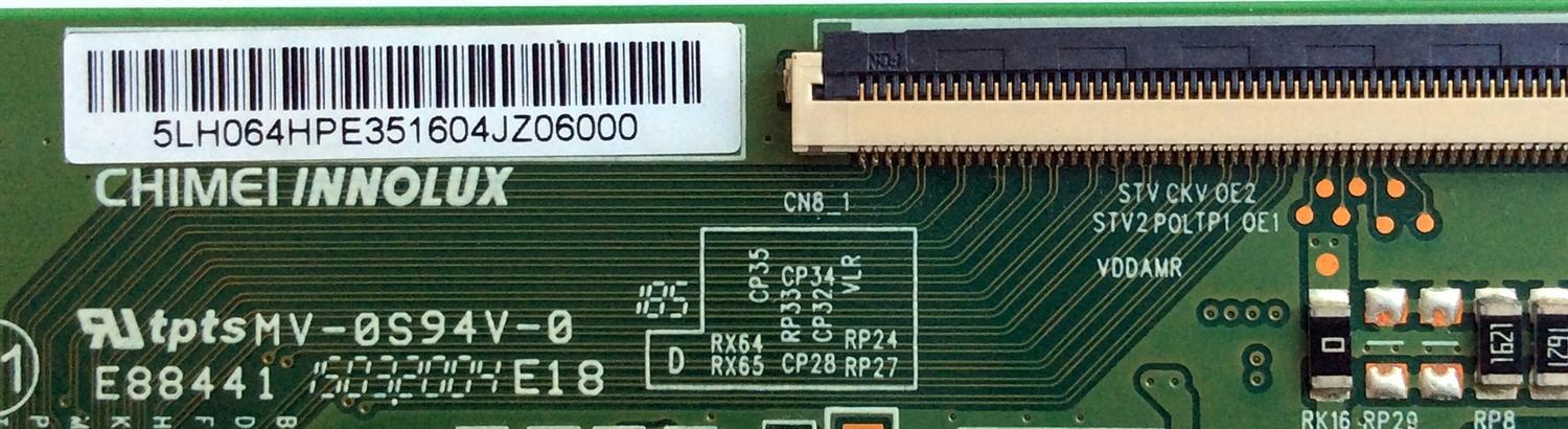 T-CON / HISENSE 5LH064HP / STV2P0LTP1 QE1 / E88441 / 5LH064HPE351604J06000 / PANEL HD500DU-B01\S4\GM\ROH / MODELO 50H7GB1 - Imagen 2