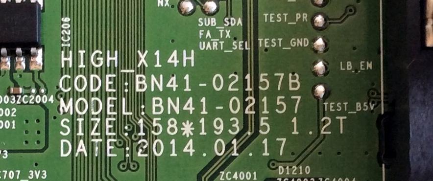 MAIN / SAMSUNG BN94-07845C / BN41-02157B / BN97-08043A / BE4A0031CIII / MODELO UN55H6350AFXZC - Imagen 2
