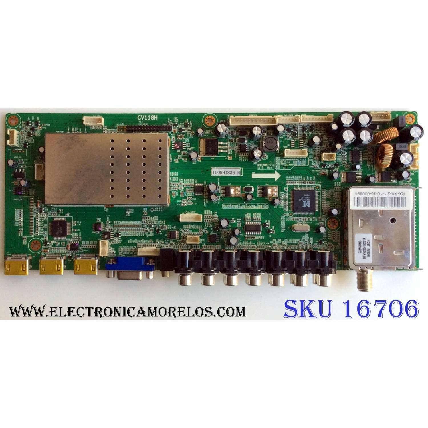MAIN / AURIA 1009H1836 / 1009H1836 H / CV118H / 20100918X001361 / 1.304.03101 / PANEL V420H1-L13 Rev.C5 / MODELO EQ4288 HS420A