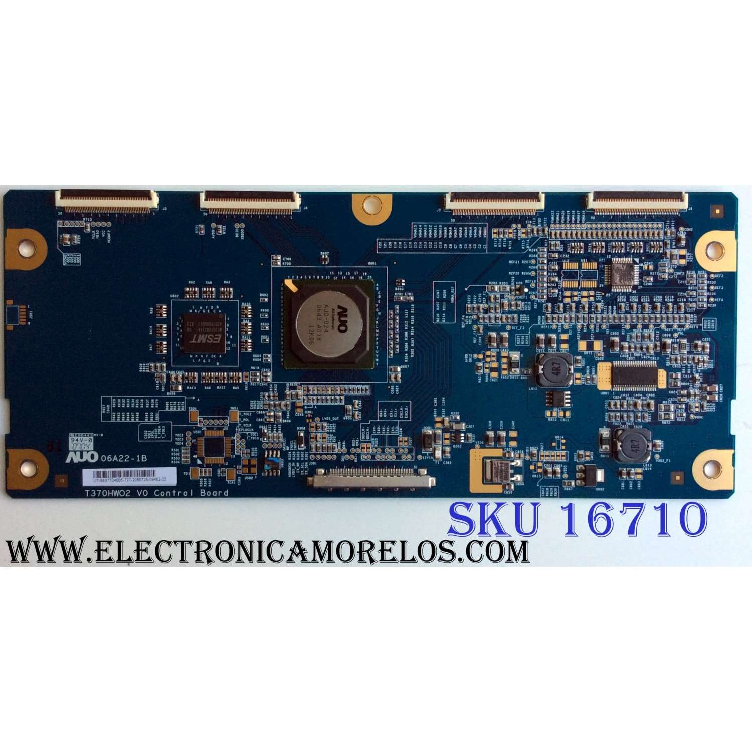 T-CON / VIORE 5537T04005 / 55.37T04.005 / 06A22-1B / PANEL T370HW02 V.2 / MODELOS LC37VF55 / L37V01UA / LE37M87BDX/XEU