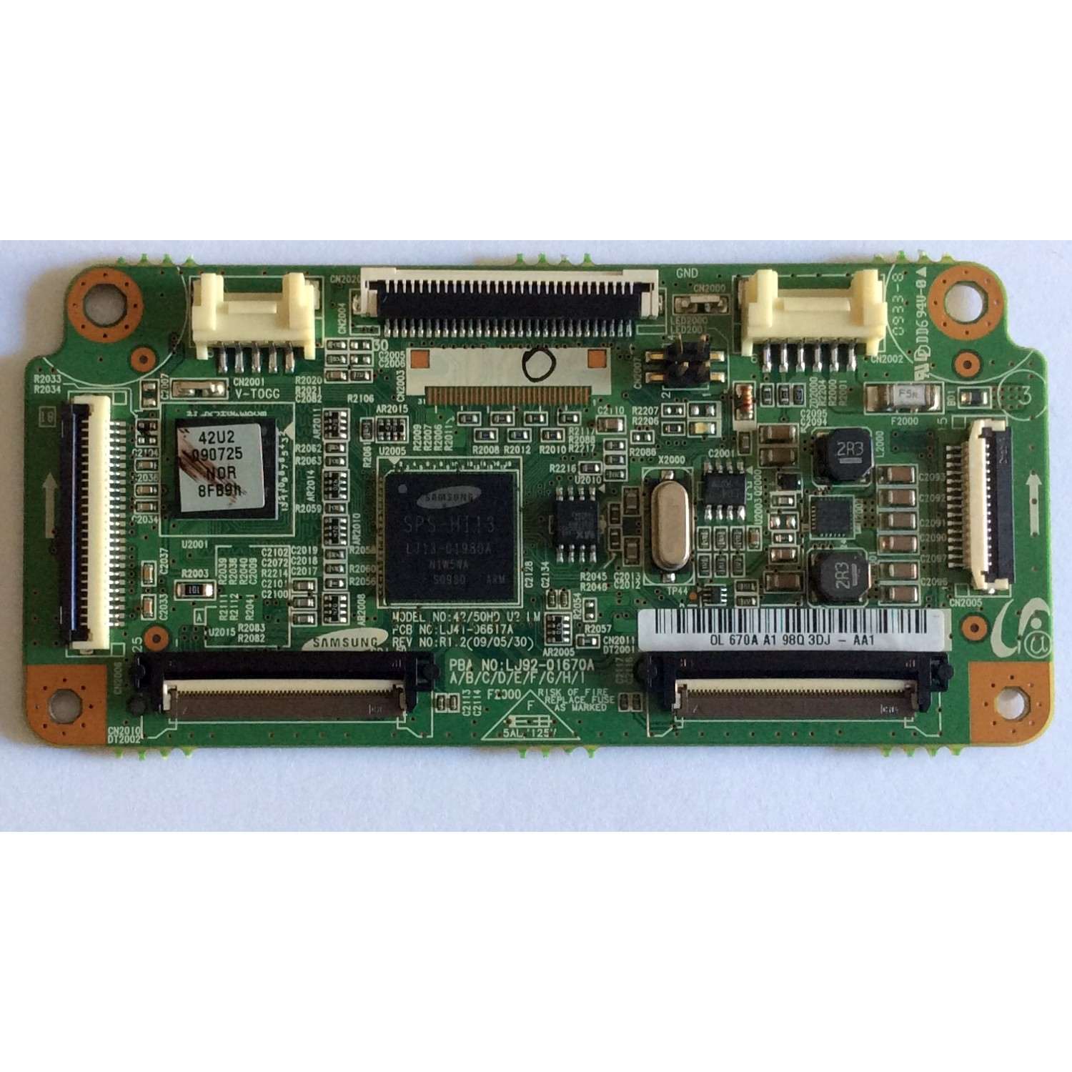 MAIN LOGICA / SAMSUNG LJ92-01670A / LJ41-06617A / 670A A1 / PANEL S42AX-YB08 / S42AX-YD12 / MODELOS PL-P42W-10A / NS-P42Q-10A / PN42B400P3DXZA / PN42B450B1DXZA