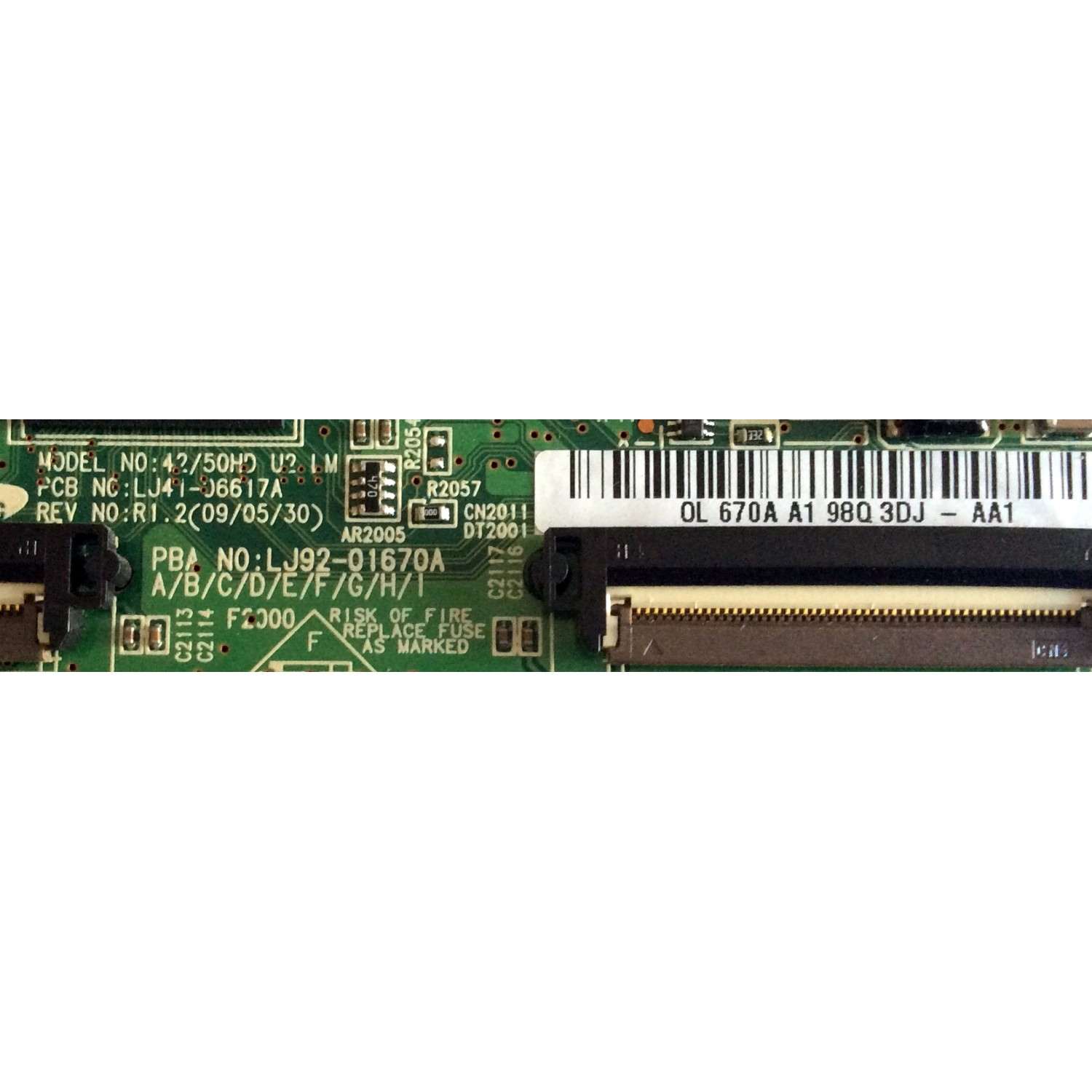 MAIN LOGICA / SAMSUNG LJ92-01670A / LJ41-06617A / 670A A1 / PANEL S42AX-YB08 / S42AX-YD12 / MODELOS PL-P42W-10A / NS-P42Q-10A / PN42B400P3DXZA / PN42B450B1DXZA - Imagen 3