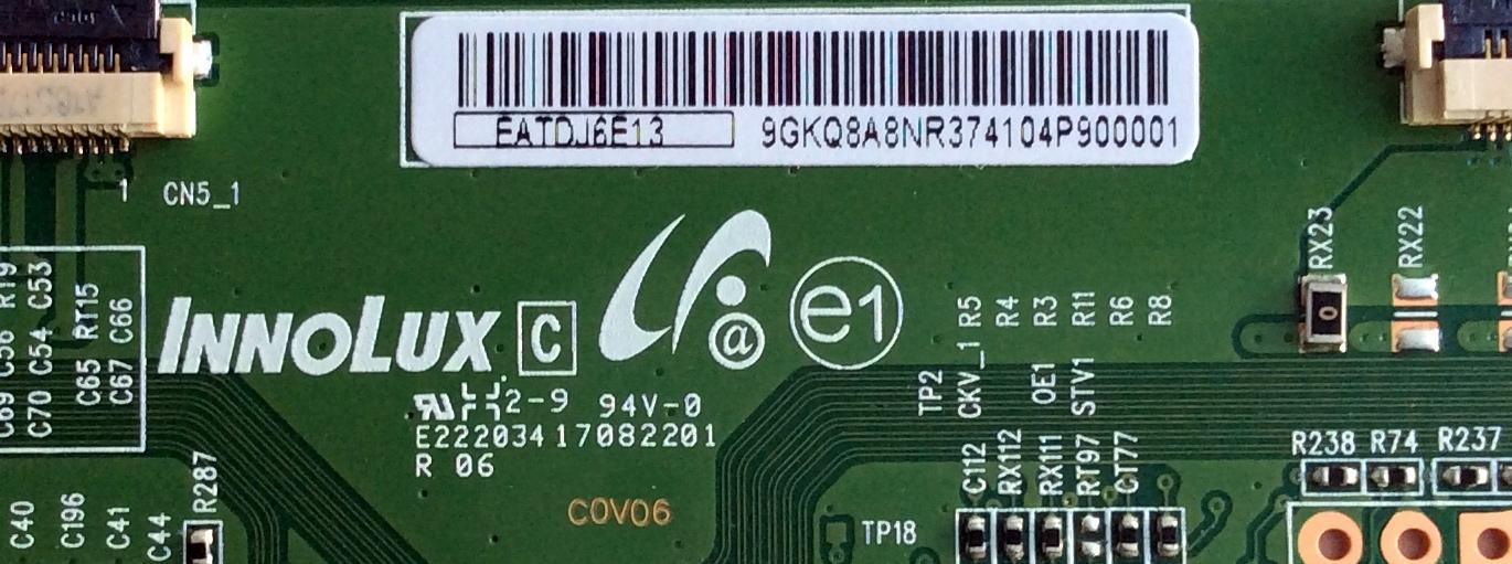T-CON PARA TV HISENSE SMART TV / NUMERO DE PARTE EATDJ6E13 / 17082201 / PANEL'S HD500S1U01\S1\GM\CKD\ROH / UCAU4XT / V500DJ6-QE1 / MODELOS 50H6E / 50R6E / E4STA5017 / E4AA50N / 50PFL5604/F7 - Imagen 2