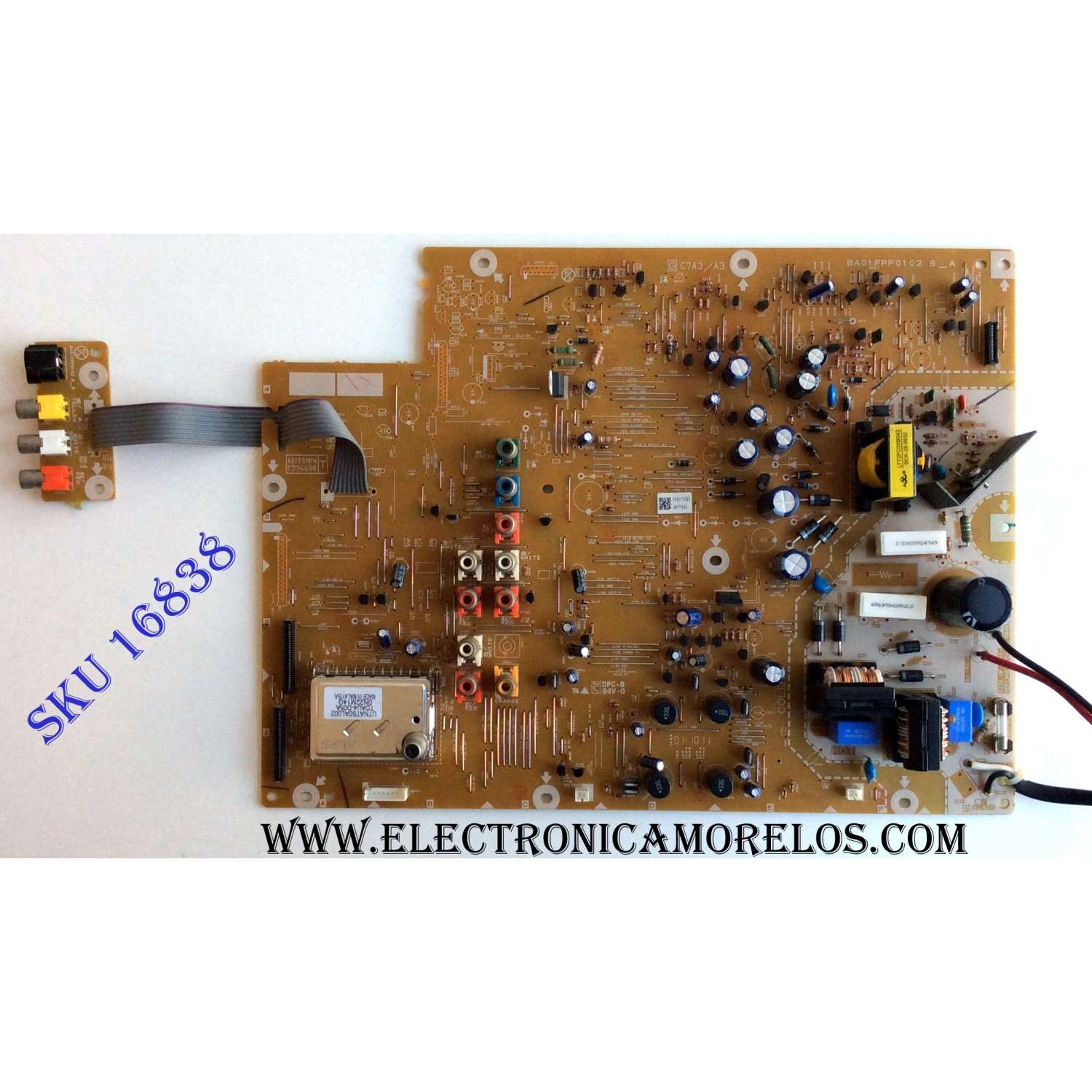 FUENTE / TARJETA A/V / EMERSON / SYLVANIA A01FP026 / BA01FPF01 02 6_A / C7A3/A3 / PANEL UJ32MXA / MODELOS LC320EM1 TH1 / LC320EM1 TH2 / LC320EM1F TH1 / LC320EM1F TH2 / LC320SL1 TH1 / LC320SL1 TH2