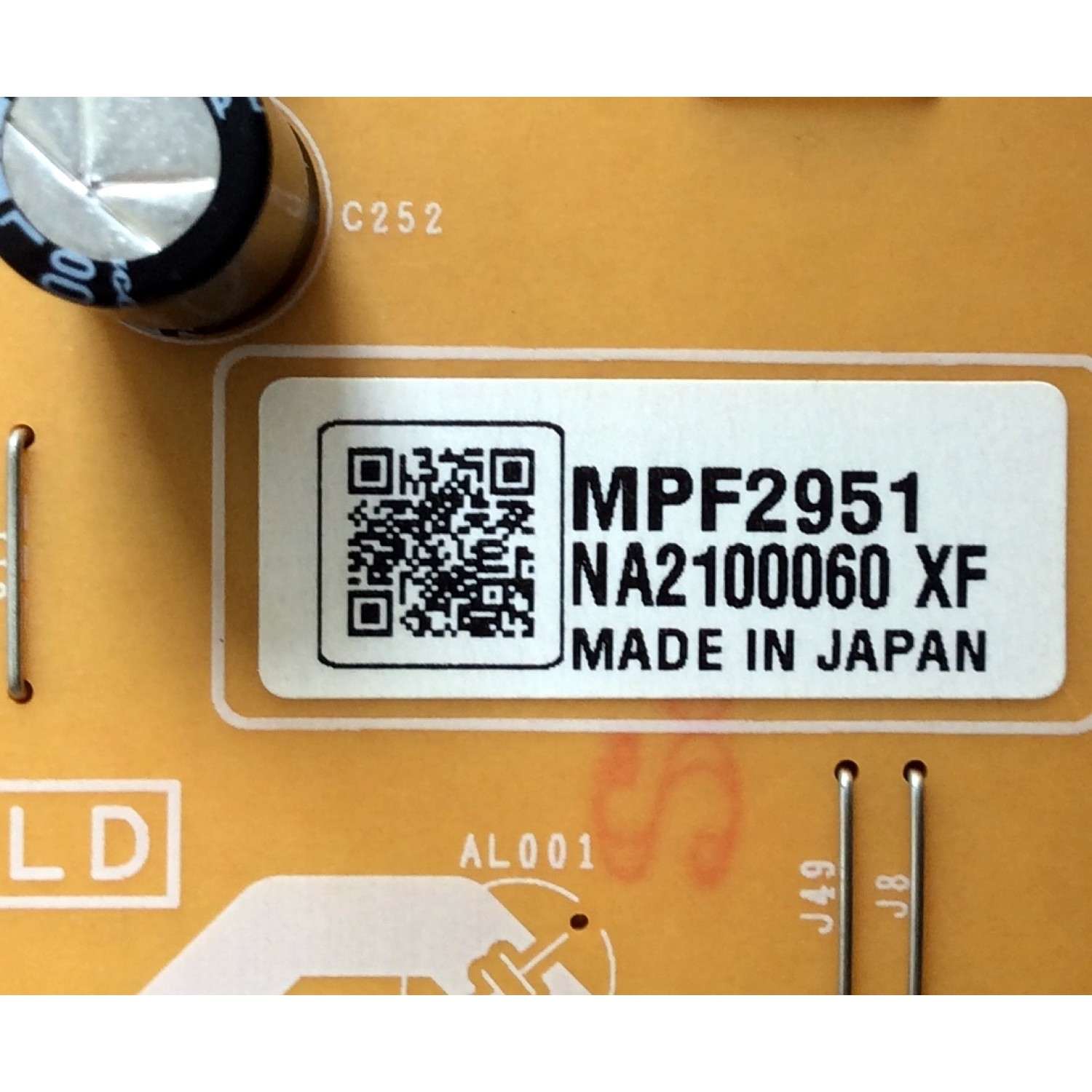 FUENTE DE PODER / PANASONIC N0AB3FJ00003 / MPF2951 / PCPF0295 / PANEL`S LC420WUN (SC)(D1) / LC420WUN / MODELOS TH-42LRH50U / TH-42LRU5 / TH-42LRU50 - Imagen 2