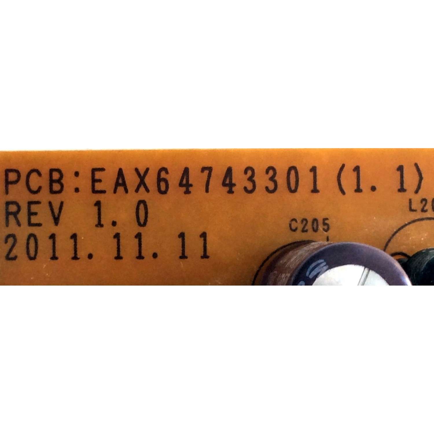 FUENTE DE PODER / LG 62770801 / EAY62770801 / EAX64743301 / 3PAGC10011F-R / LGP42-10LF / PANEL LC420WUE (SC)(A2) / MODELOS 42LK450-UH CWMYLH / 42CS570-UD AUSYLMR / 42CS570-UD AUSYLUR / 42LD452B-UA / 42LK450-UH - Imagen 3