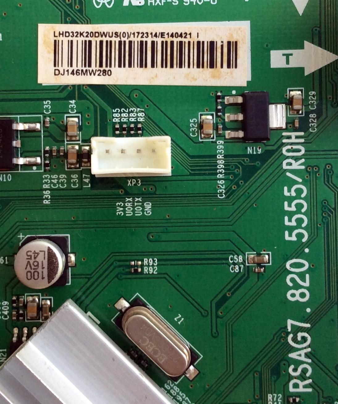 MAIN / HISENSE 172314 / RSAG7.820.5555/ROH / LHD32K20DWUS(0) / 172314/E140421 / PANEL HD315DH-E82\S2 / MODELO 32K20DW 32J1424 - Imagen 2