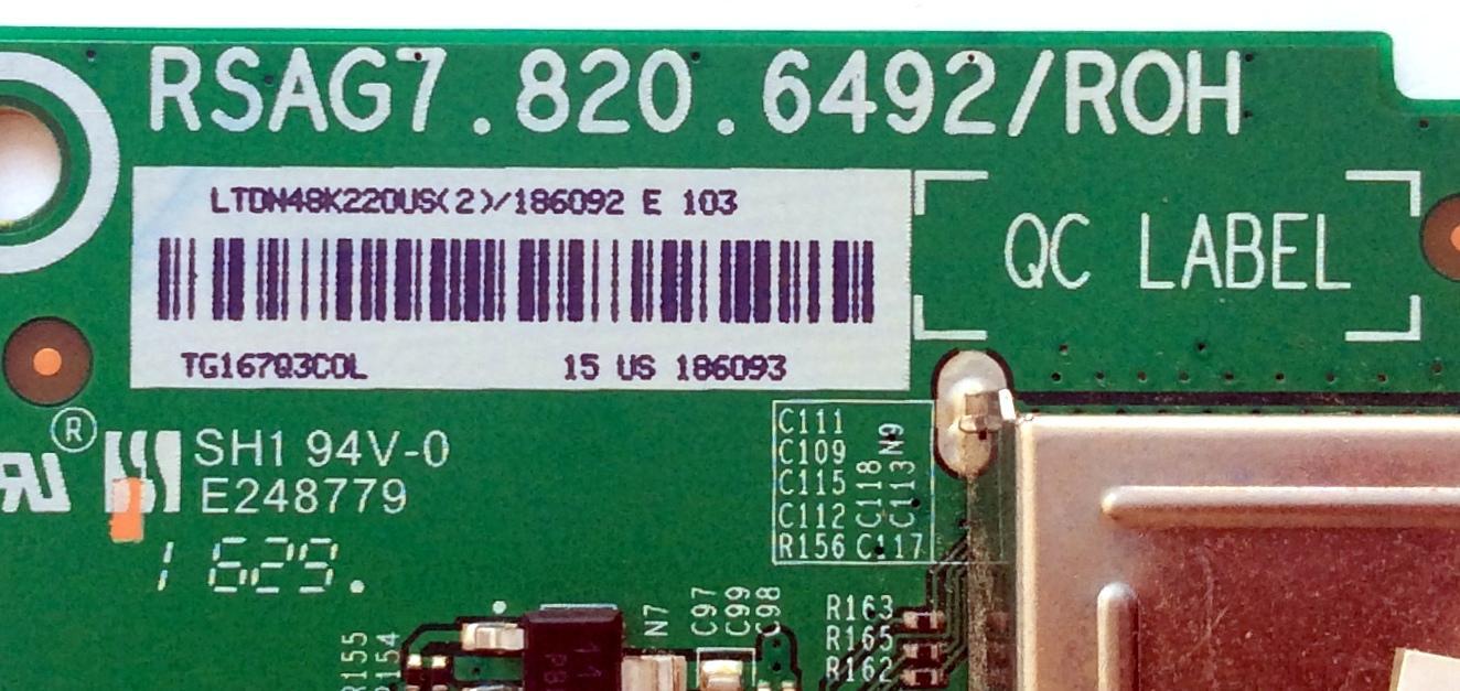 MAIN / INSIGNIA 186092 / RSAG7.820.6492/ROH / LTDN48K220US(2) / 186093 / PANEL HD480DF-E32(010)\S2\GM\ROH / 191372 / MODELOS NS-48D510NA17 / NS-48D510NA17 Rev.A / NS-48D420NA17 / NS-48D450NA17 Rev.A / NS-48D510NA17 / NS-48D510NA17 Rev.A - Imagen 2